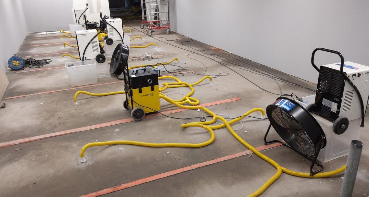 Osuszanie budynku w stanie surowym